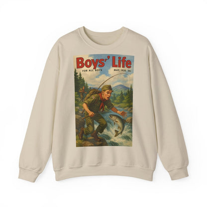 Vintage Motiv – Vintage „Boys’ Life“ Sweatshirt – Retro Pfadfinder-Motiv von 1950 | True Insights Design mit Humor