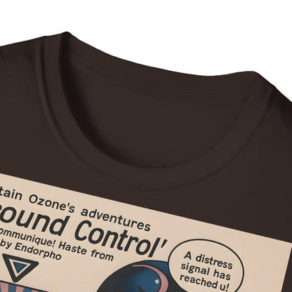 Captain Ozone T-Shirt – Retro Sci-Fi Comic Design | Ground Control Edition – Freches Satire-Design für mutige Statements | True Insights