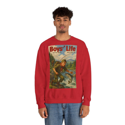 Vintage Motiv – Vintage „Boys’ Life“ Sweatshirt – Retro Pfadfinder-Motiv von 1950 | True Insights Design mit Humor