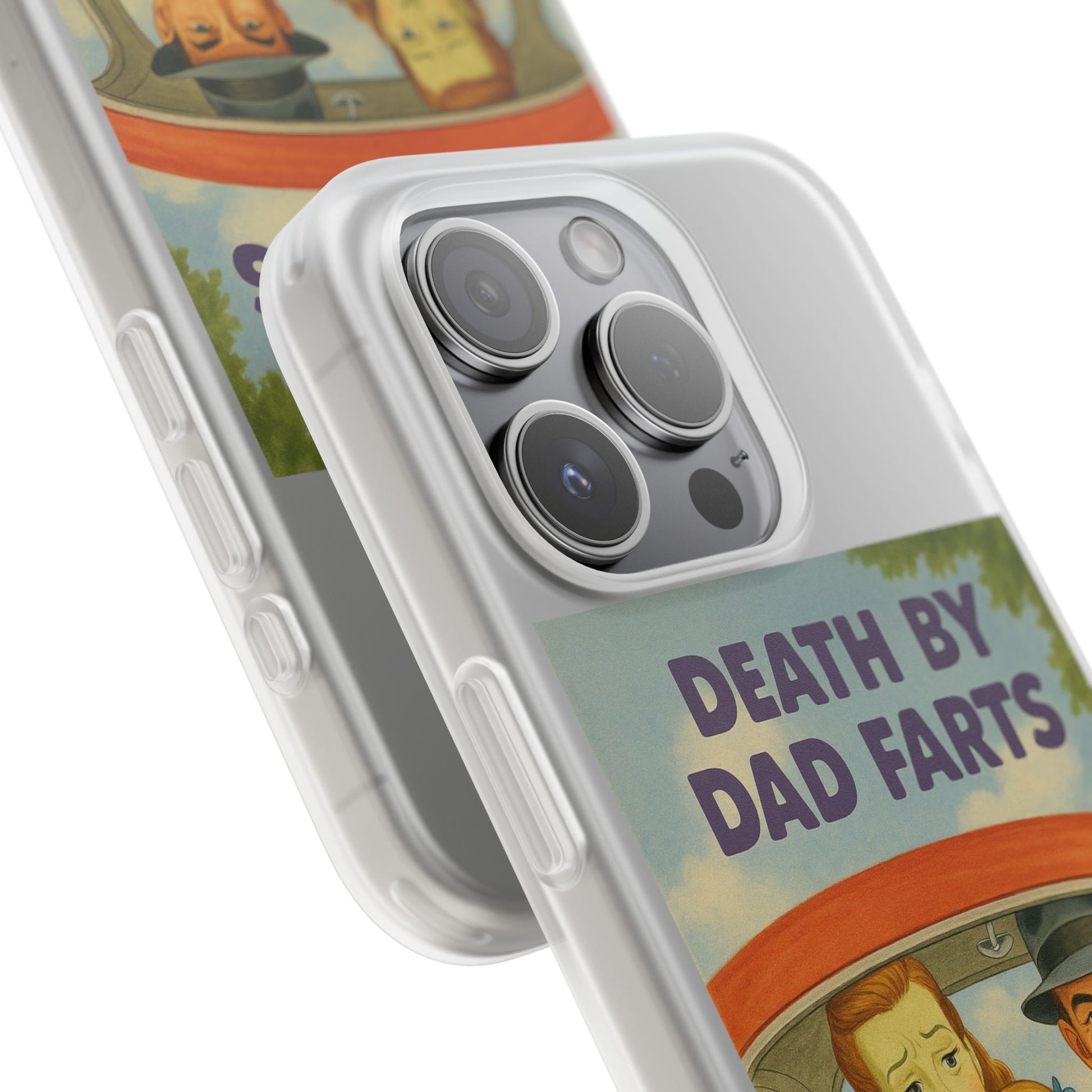 Death by Dad Farts – Satirische Retro-Handyhülle im 50s-Familienauto-Stil-Phone Case-True Insights
