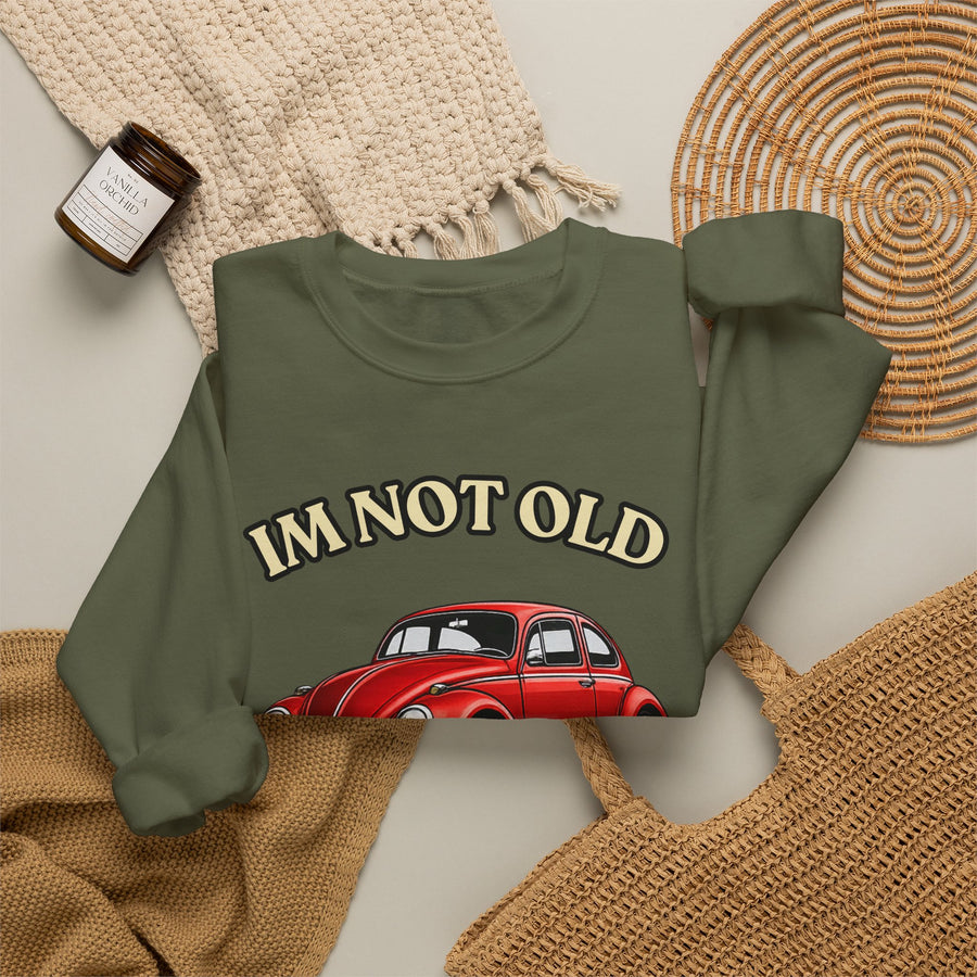 Sweat Année 1976 – I'm Not Old I'm Classic – Coccinelle Vintage 50 ans