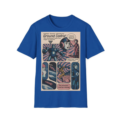 Captain Ozone T-Shirt – Retro Sci-Fi Comic Design | Ground Control Edition – Freches Satire-Design für mutige Statements | True Insights