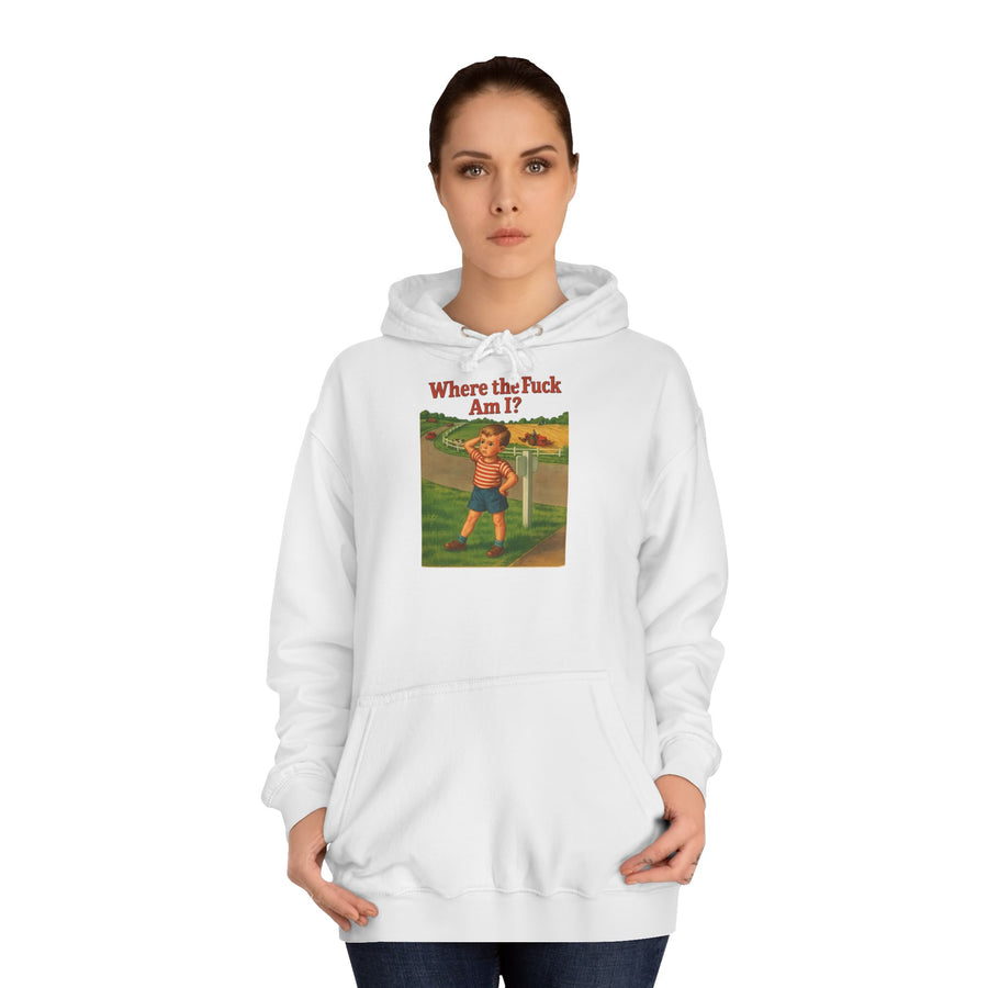 True Insights Where the F*ck Am I? Hoodie – Vintage-Motiv mit nostalgischem Lost-Boy