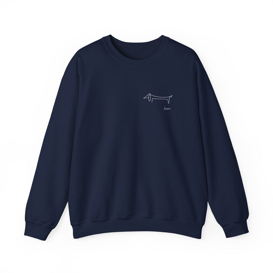Picasso Dackel Sweatshirt – Minimalistische Dackel-Linienzeichnung
