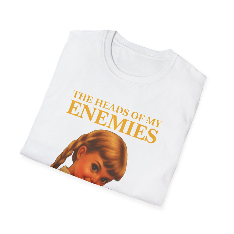 T-shirt satirique The Heads of My Enemies - Humour noir design rétro