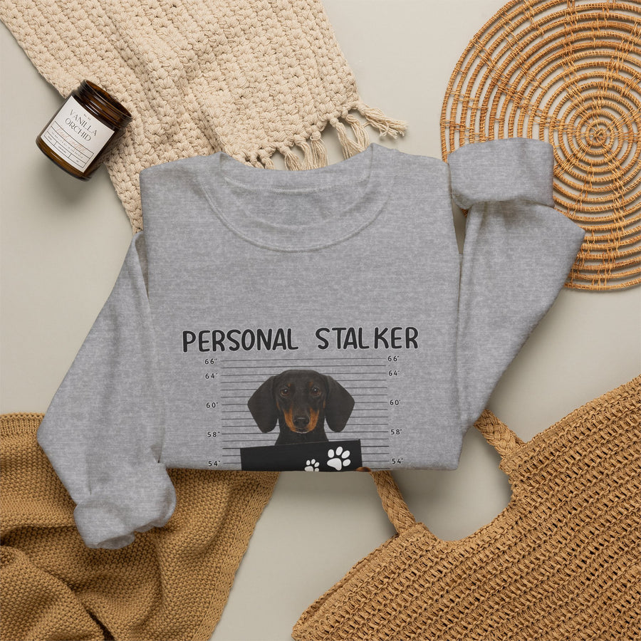 True Insights Dackel Personal Stalker Sweatshirt – Lustiges Dackel-Motiv – I Will Follow You