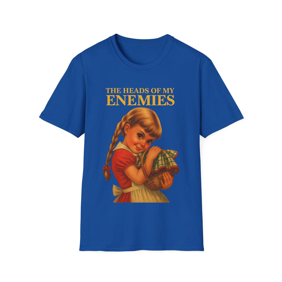 T-shirt satirique The Heads of My Enemies - Humour noir design rétro