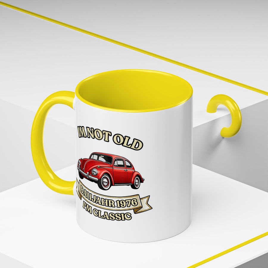 Mug Année 1976 - I'm Not Old I'm Classic - Coccinelle Rouge Vintage - Cadeau 50 ans