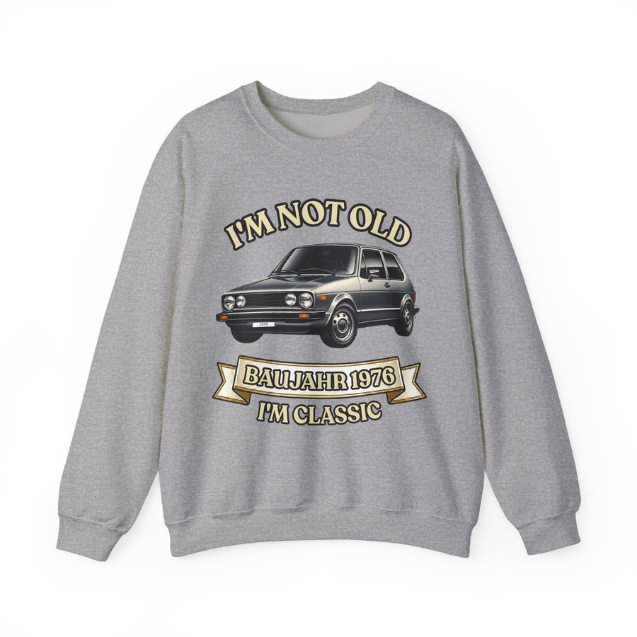 Born in 1976 Sweatshirt – 50th Birthday Gift | Classic Car