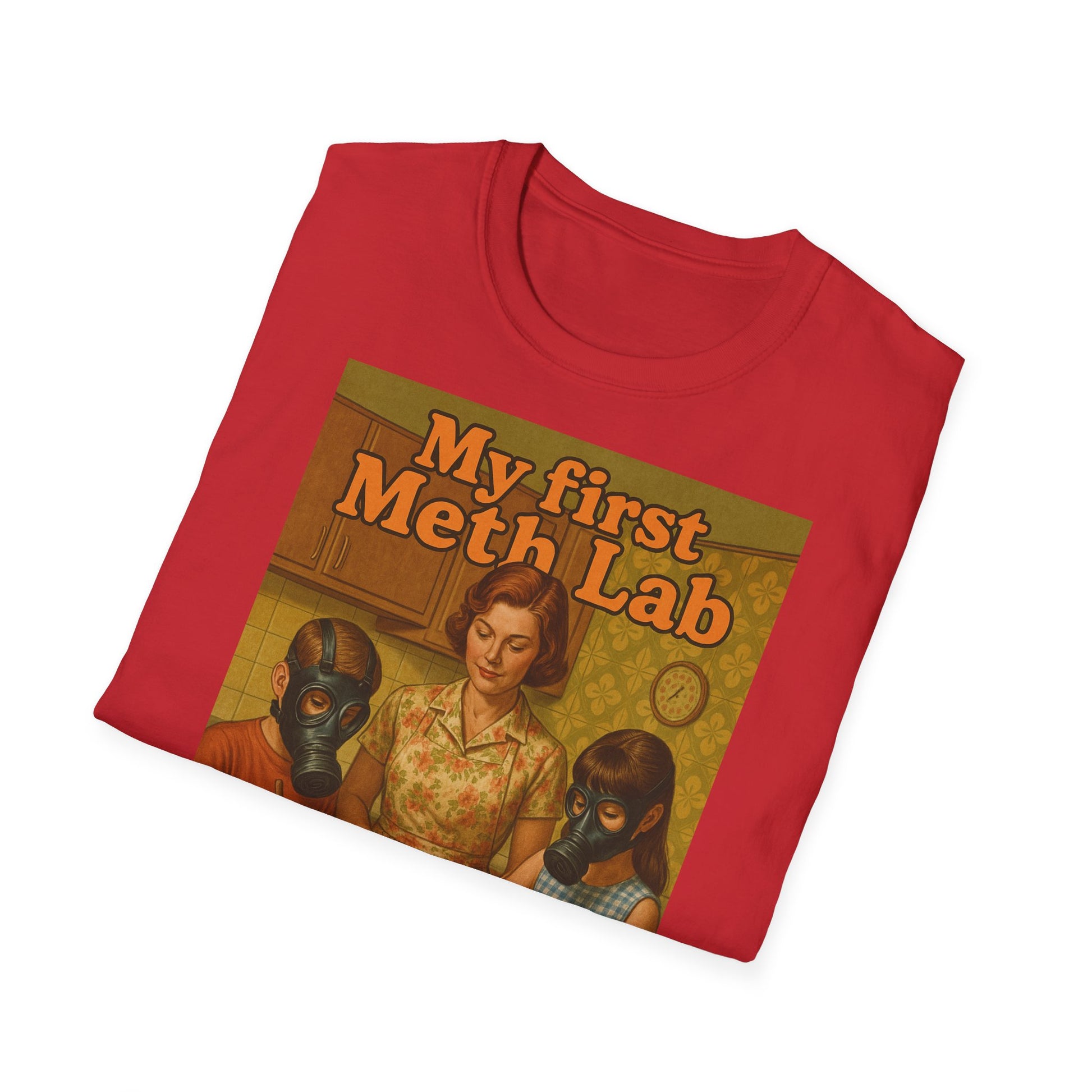 Retro My First Meth Lab T-Shirt - Family Cooking – Freches Satire-Design für mutige Statements | True Insights