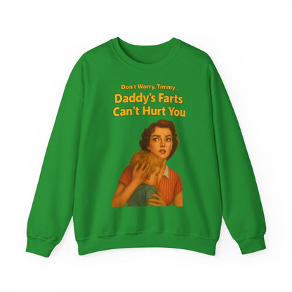 Sweatshirt – Daddy’s Farts – Satirisches Retro-Sweatshirt mit schwarzem Humor | True Insights Design mit Humor