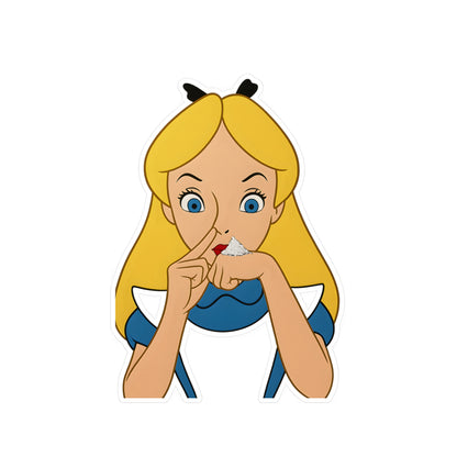 Alice im Wunderland Parodie Sticker – Lustiges Cartoon Motiv Aufkleber für Fans & Sammler