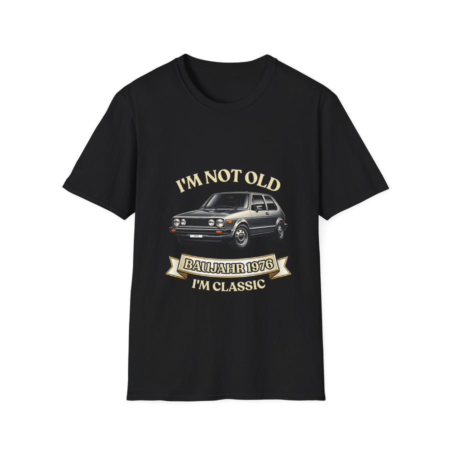 Born in 1976 T-Shirt – 50th Birthday Gift | Classic Car