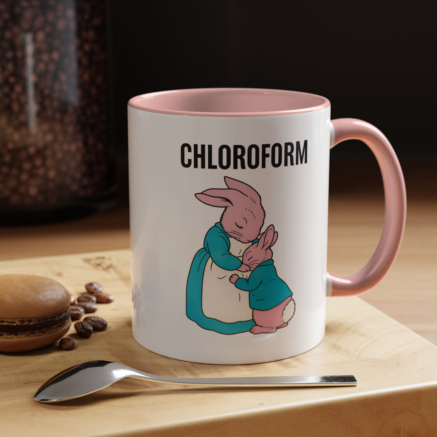 CHLOROFORM Mug Lapins - Mug humour noir, cadeau drôle pour fans de sarcasme