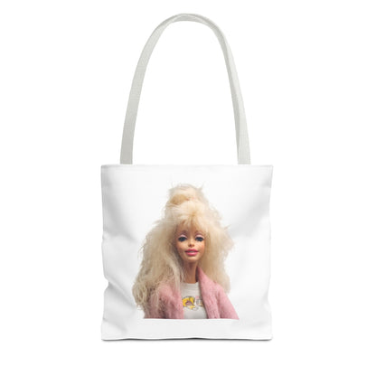 Retro Barbie Puppe Tote Bag – 80er Style Blonde Doll Print, Kult Fashion Shopper für Sammler & Nostalgie-Fans