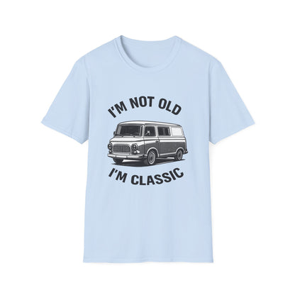 True Insights T-Shirt Barkas 100 Oldtimer Transporter DDR Motiv Im Not Old Im Classic in Hellblau
