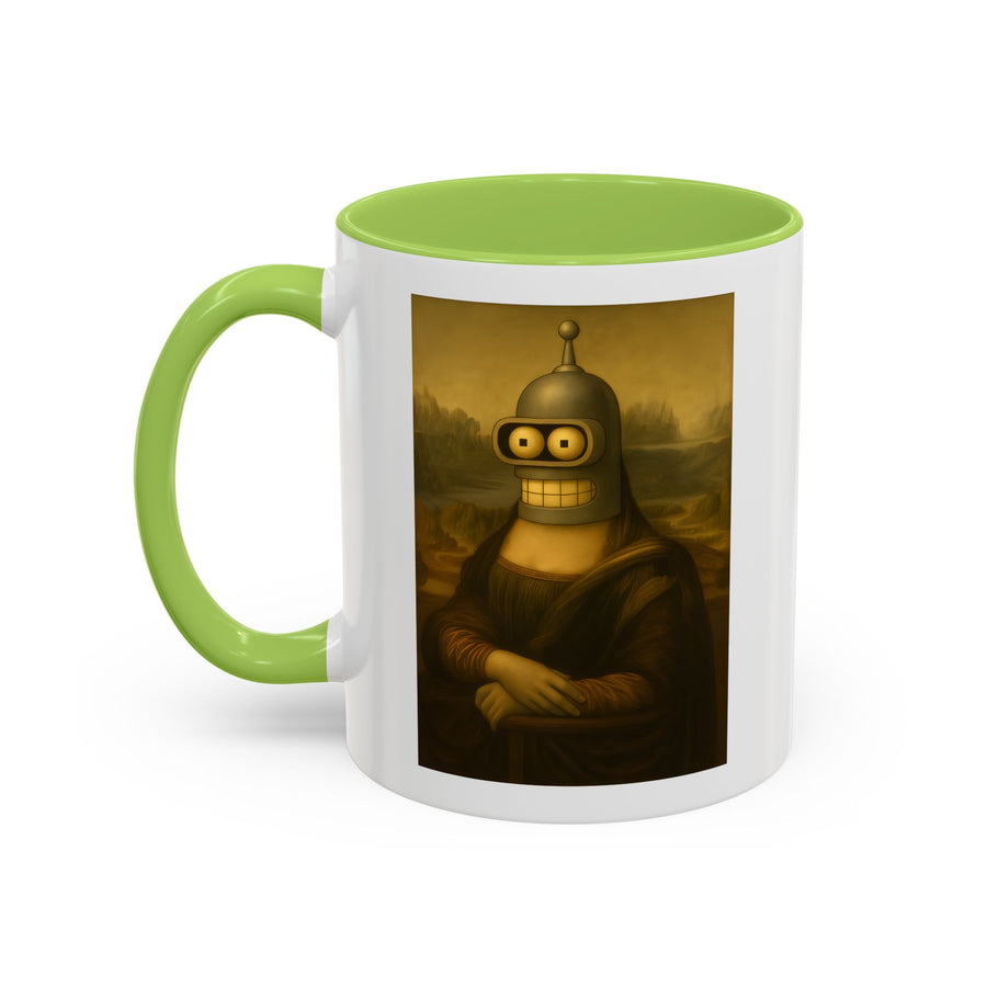 True Insights Tasse Bender Mona Lisa Sci-Fi Parodie Motiv von vorne