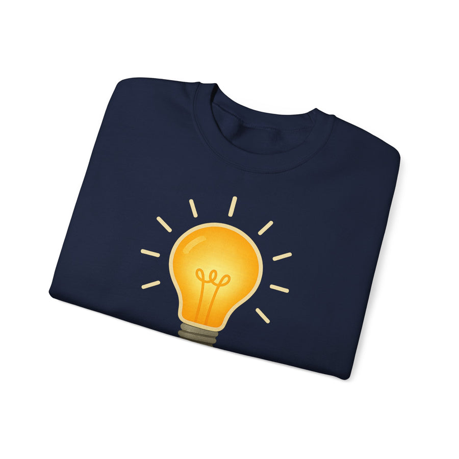 True Insights Watt? Glühbirne Sweatshirt – Witziges Wortspiel-Motiv