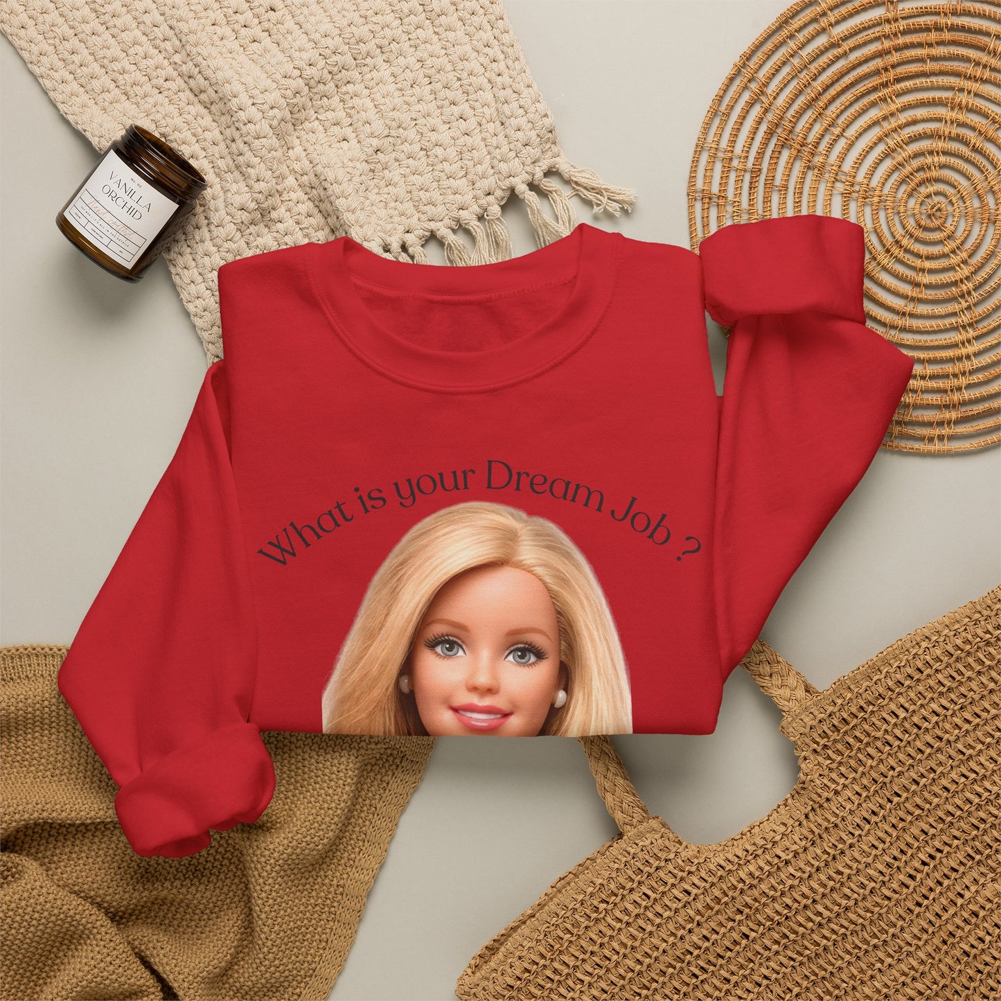 Lustiges Sweatshirt 'In my dreams I don't work' - Anti-Arbeit Spruch Pullover für Faulenzer & Büromuffel