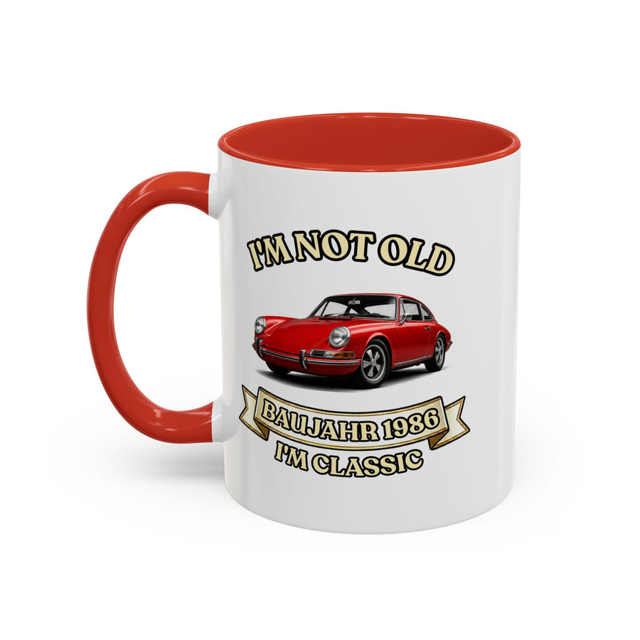 Geschenk zum 40. Geburtstag – Tasse Jahrgang 1986 Porsche 911