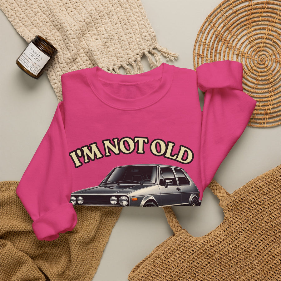 Born in 1976 Sweatshirt – 50th Birthday Gift | Classic Car