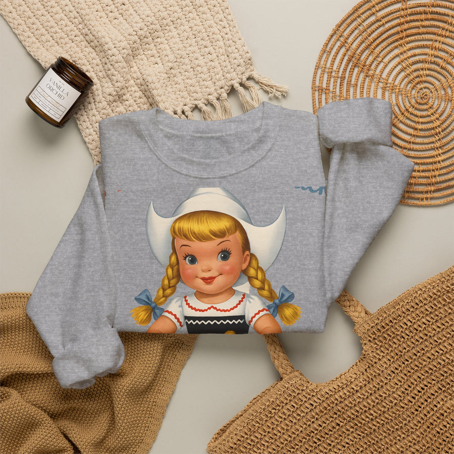 Sweatshirt I Don't Give A Duck - Fille hollandaise rétro humoristique, cadeau vintage drôle