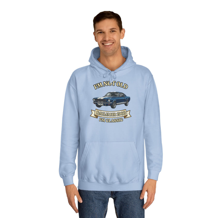 Geschenk zum 60. Geburtstag – Hoodie Jahrgang 1966 Muscle Car