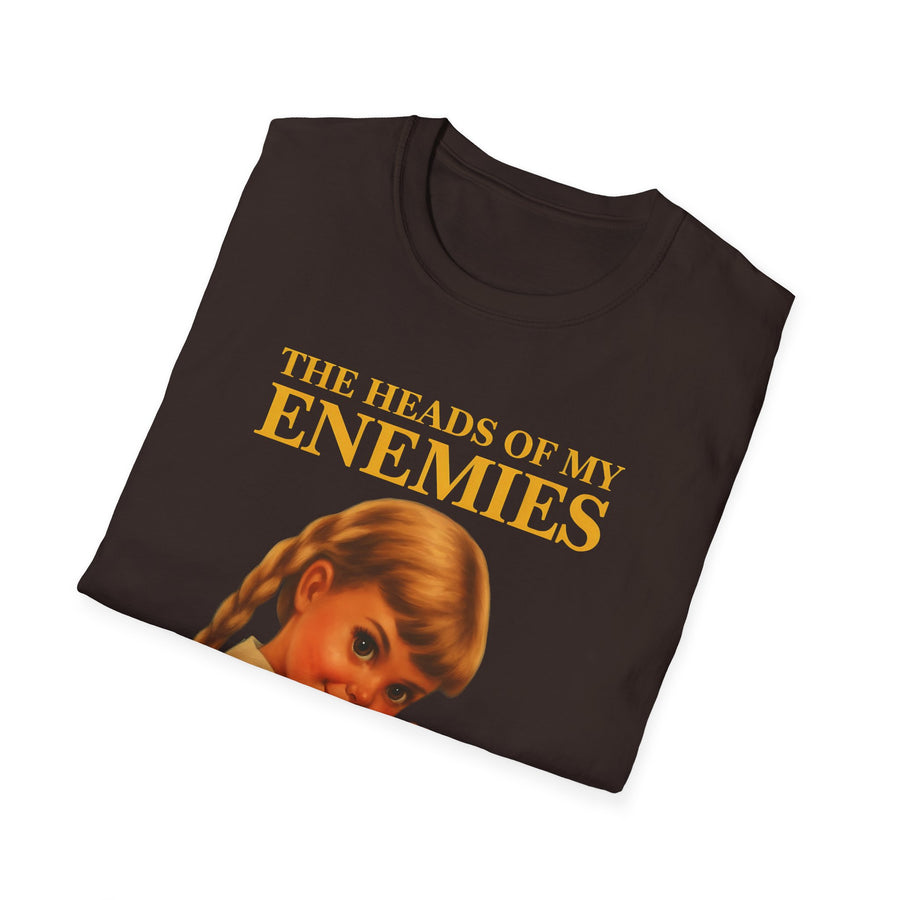 T-shirt satirique The Heads of My Enemies - Humour noir design rétro