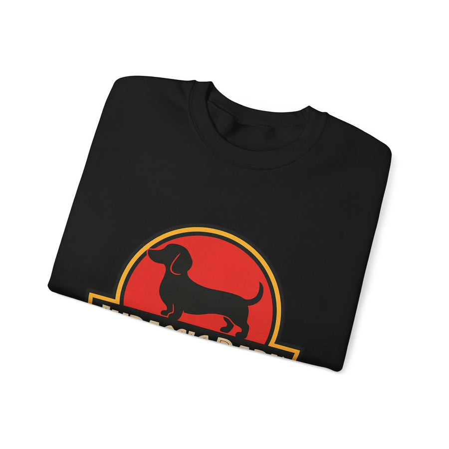 Sweatshirt Jurassic Bark Parodie Teckel – Sweat humoristique pour amateurs de teckels & cinéphiles