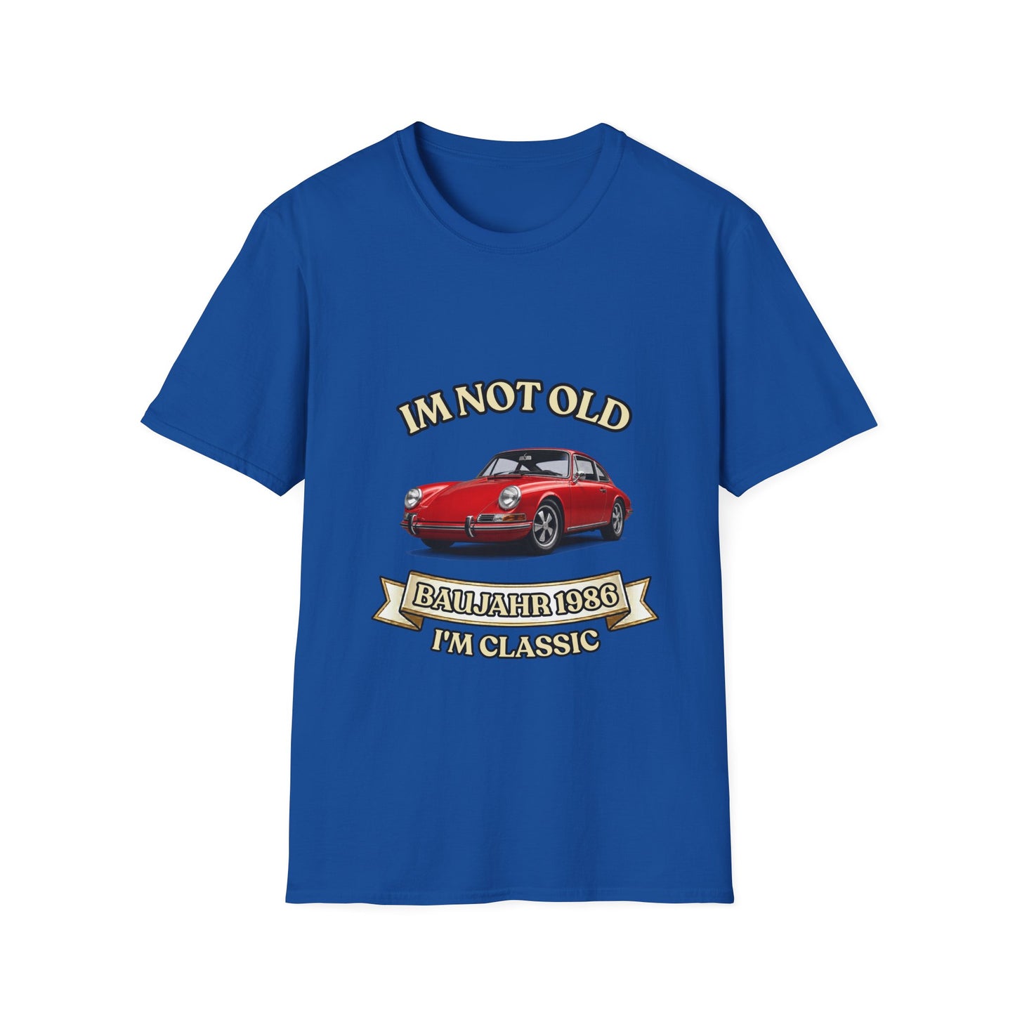 I'm Not Old I'm Classic T-Shirt Baujahr 1986 - Roter Klassiker Sportwagen Geschenk zum 40 Geburtstag