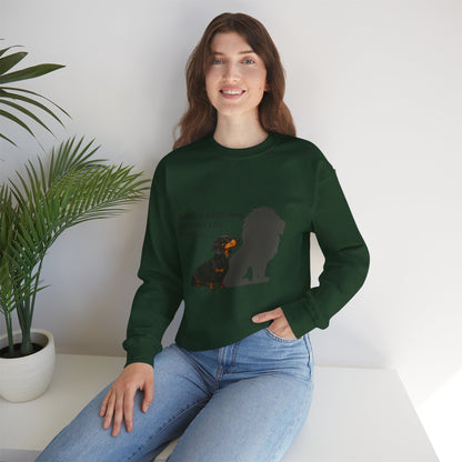 Inspirierendes Sweatshirt – Dackel mit Löwenschatten „Attitude“ – Lustiges Sweatshirt | True Insights – Bild 42