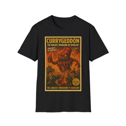 CurryGeddon T-Shirt - Retro Horror Design
