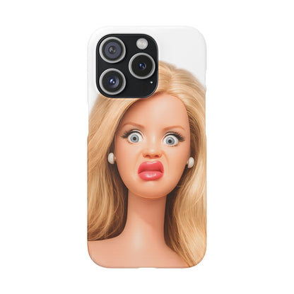 Lustige Handyhülle mit schockiertem Puppen-Gesicht – Meme Handy Case für Humor-Fans & witzige Geschenkidee