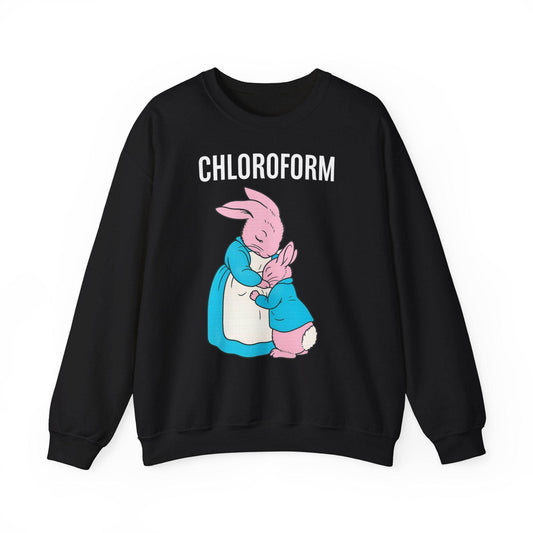 „CHLOROFORM“ – Retro-Sweatshirt mit Hasen und bösem Twist - True Insights