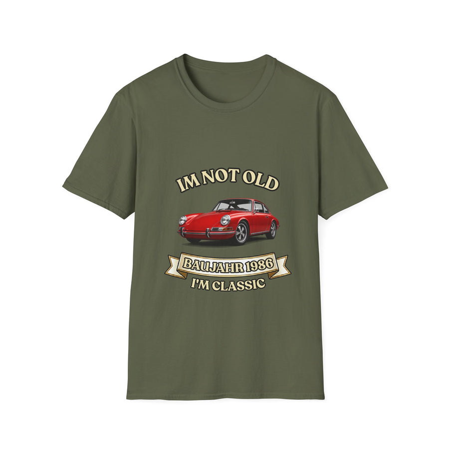 T-shirt I'm Not Old I'm Classic Année 1986 - Voiture de sport rouge classique cadeau 40 ans