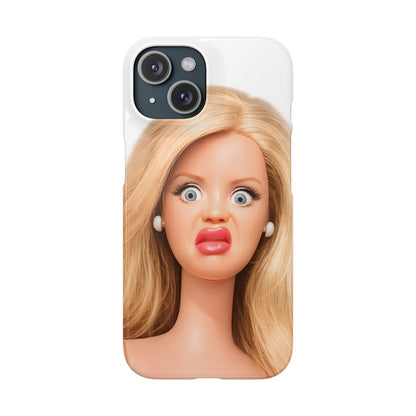 Lustige Handyhülle mit schockiertem Puppen-Gesicht – Meme Handy Case für Humor-Fans & witzige Geschenkidee
