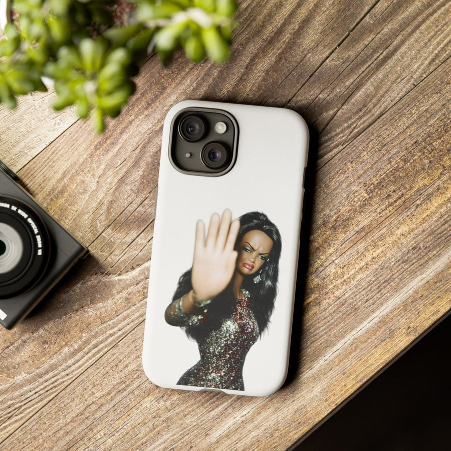 Coque de téléphone humoristique Talk to the Hand Doll – Coque effrontée pour iPhone & Samsung