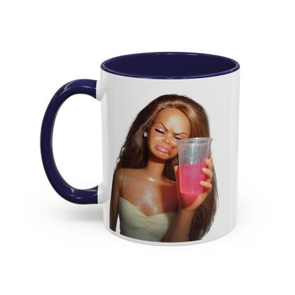 Doll Meme Barbicore Tasse | Lustiger Puppen Pink Drink Kaffeebecher | Meme Geschenk für Frauen & Beste Freundin