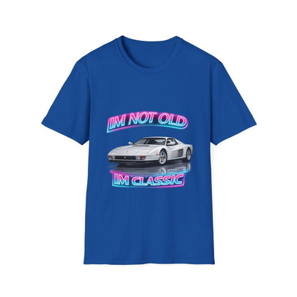 I'm Not Old I'm Classic | Miami Vice T-Shirt | Ferrari Testarossa Retro Shirt