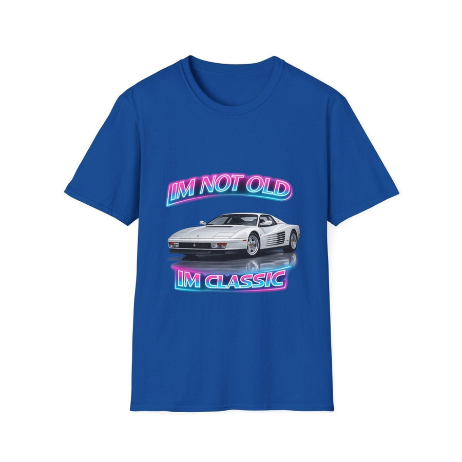 I'm Not Old I'm Classic | T-Shirt Miami Vice | T-Shirt Rétro Ferrari Testarossa