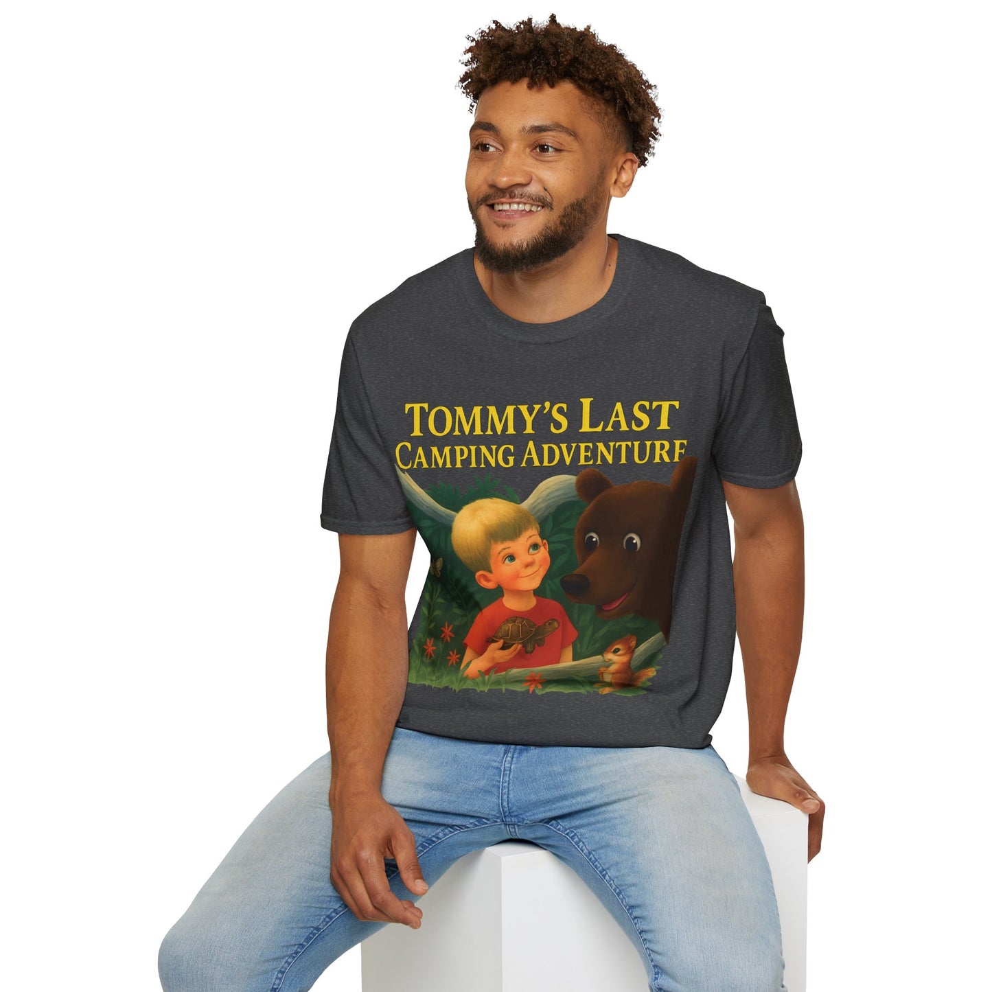 Tommy’s Last Camping Adventure – süß trifft seltsam. – Freches Satire-Design für mutige Statements | True Insights