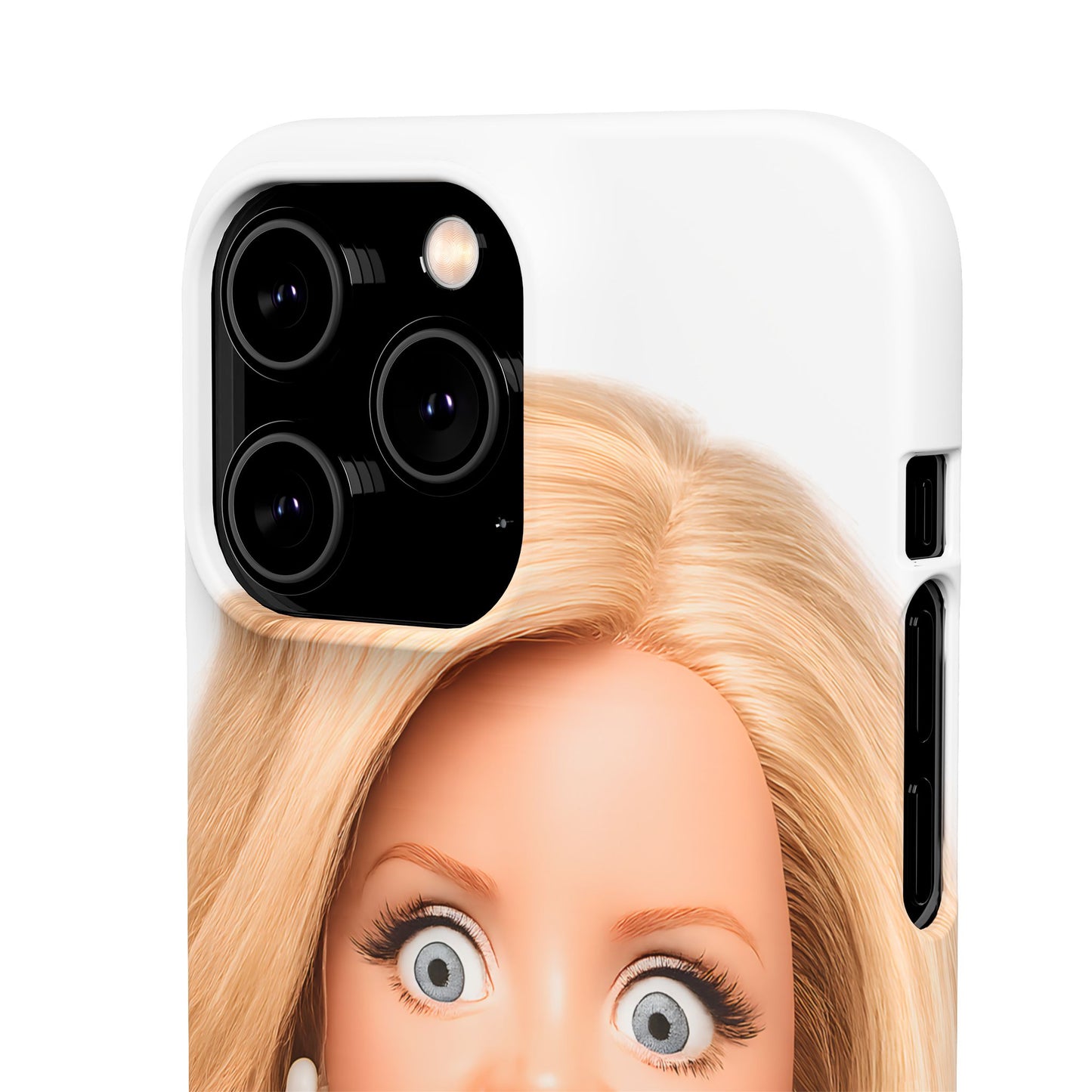 Lustige Handyhülle mit schockiertem Puppen-Gesicht – Meme Handy Case für Humor-Fans & witzige Geschenkidee