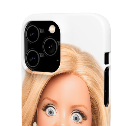 Lustige Handyhülle mit schockiertem Puppen-Gesicht – Meme Handy Case für Humor-Fans & witzige Geschenkidee