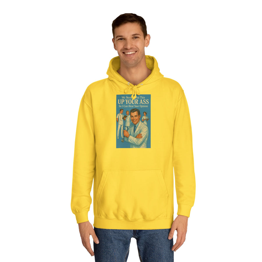 True Insights We Need to Put This Up Your Ass Hoodie – Retro-Arzt-Motiv mit schwarzem Humor