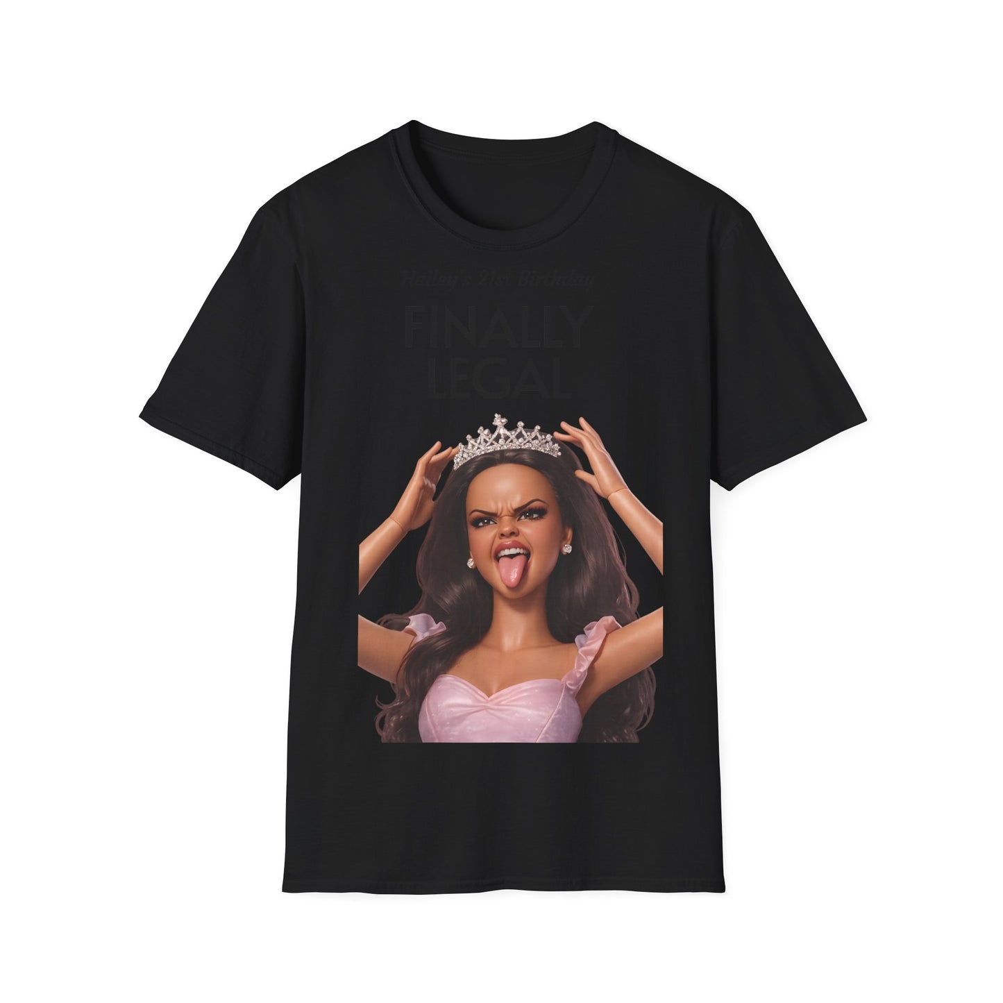 Personalisiertes Geburtstags-Shirt mit Wunschname – Freche Prinzessin, lustiges Geschenk für Sie, Party Statement Shirt