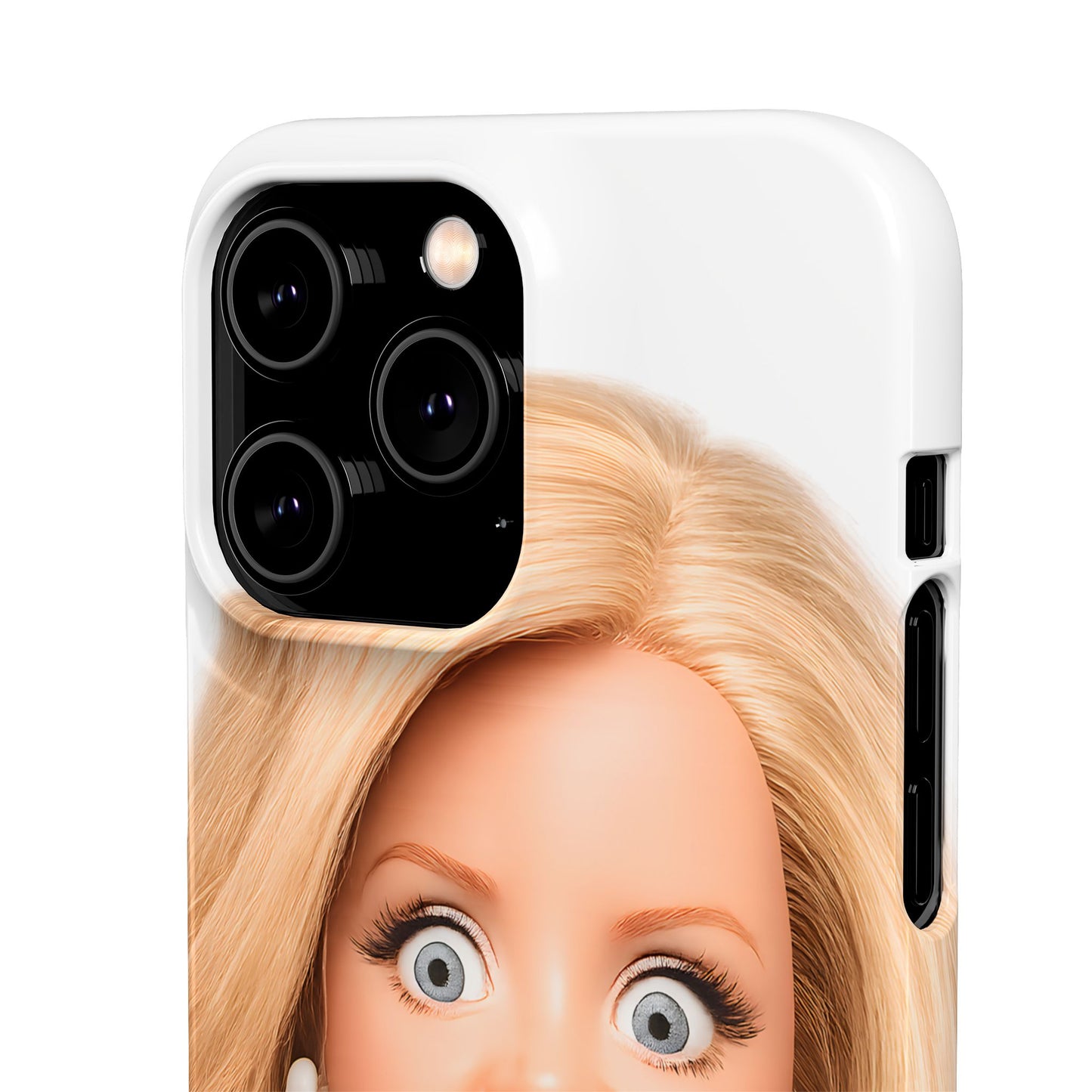 Lustige Handyhülle mit schockiertem Puppen-Gesicht – Meme Handy Case für Humor-Fans & witzige Geschenkidee