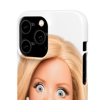 Lustige Handyhülle mit schockiertem Puppen-Gesicht – Meme Handy Case für Humor-Fans & witzige Geschenkidee