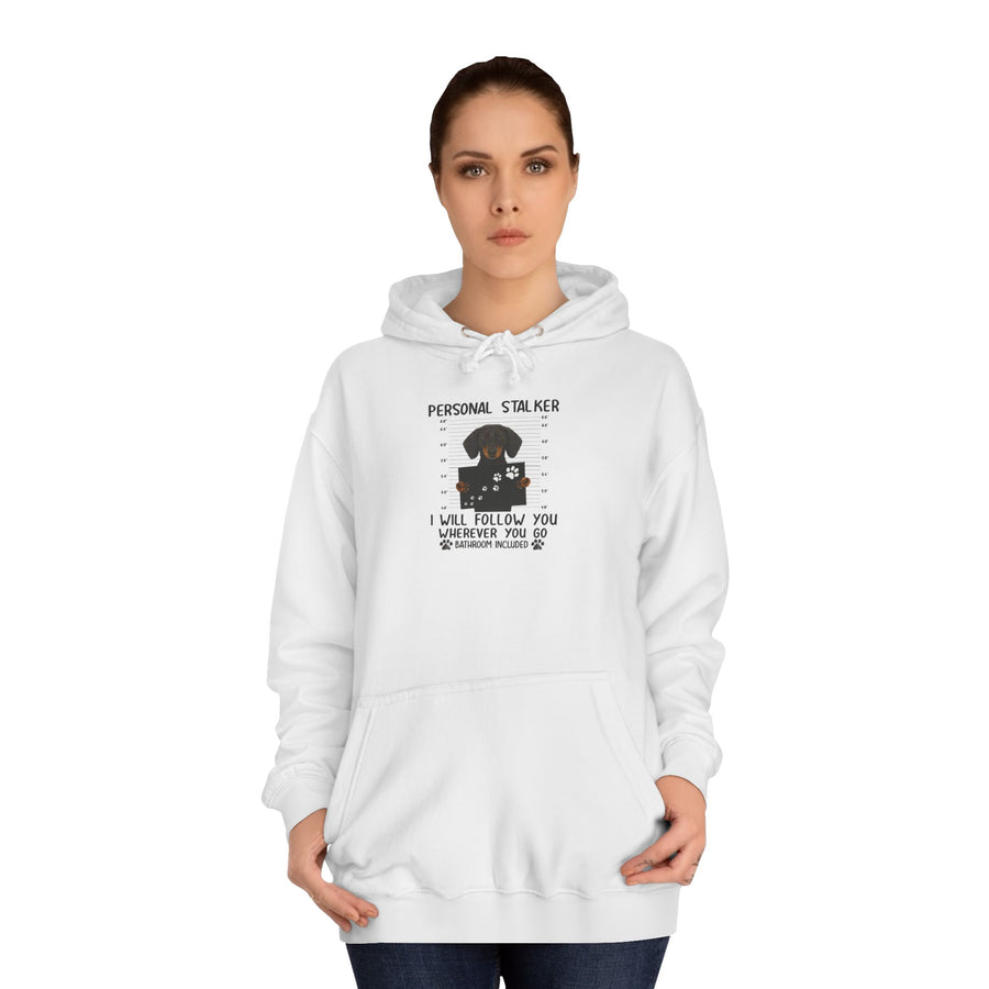 True Insights Dackel Personal Stalker Hoodie – Lustiges Dackel-Motiv – I Will Follow You
