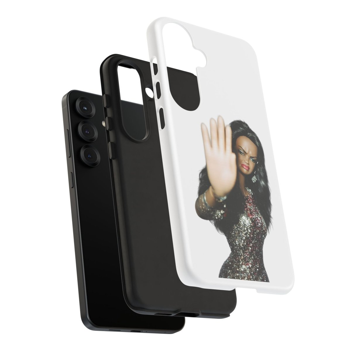 Lustige Handyhülle Talk to the Hand Doll – Freche Handyhülle für iPhone & Samsung