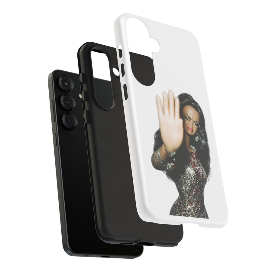 Coque de téléphone humoristique Talk to the Hand Doll – Coque effrontée pour iPhone & Samsung
